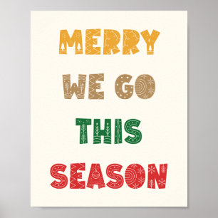 Póster Feliz, Feliz Navidad, Navidades, feriados
