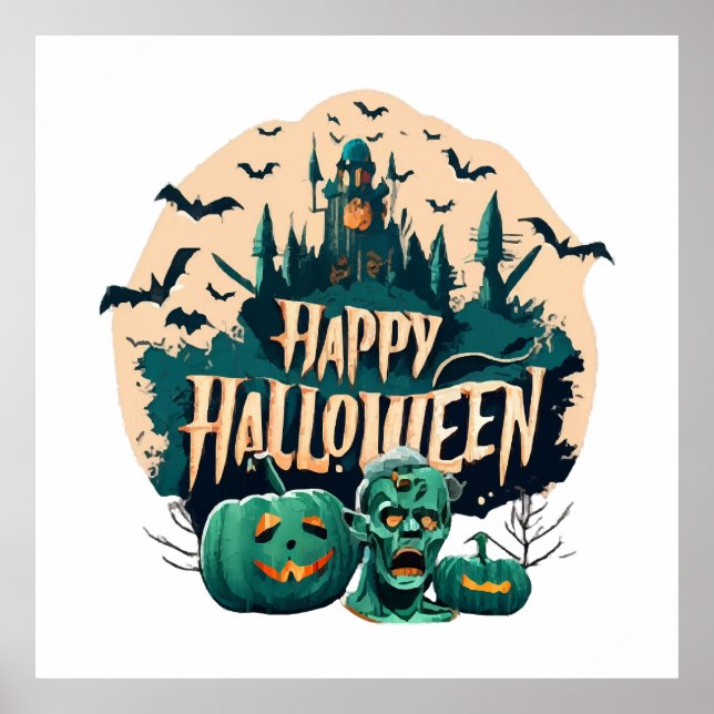Póster Feliz Halloween (Frente)