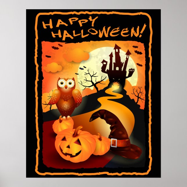 Póster ¡Feliz Halloween! (Frente)
