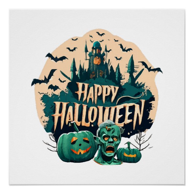Póster Feliz Halloween (Anverso)