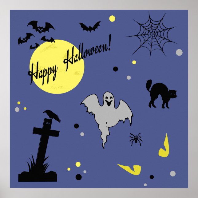 Póster Feliz Halloween (Frente)