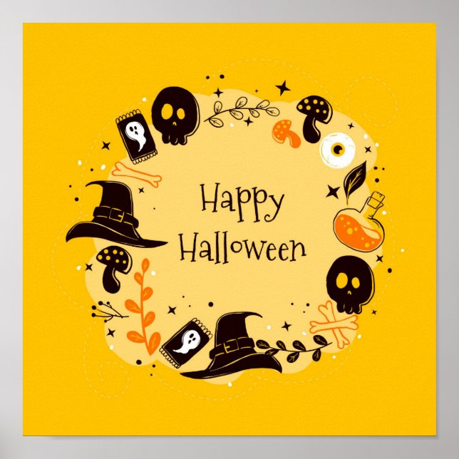 Póster Feliz Halloween (Frente)