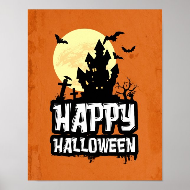 Póster Feliz Halloween (Frente)