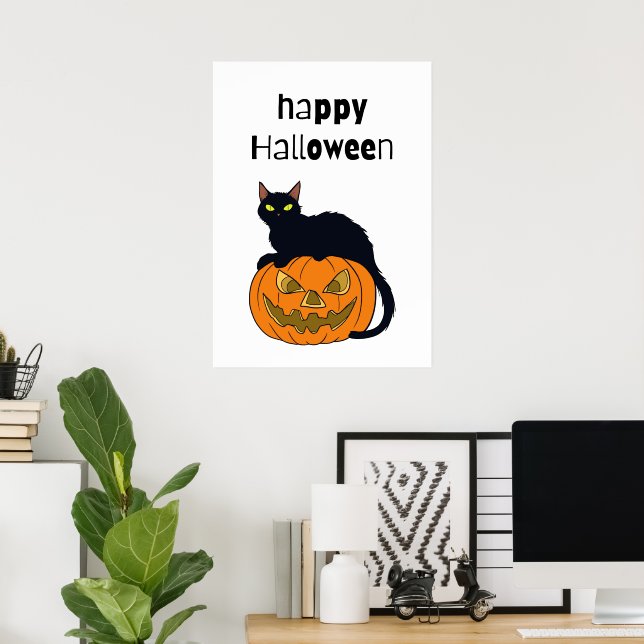 Póster Feliz Halloween (Oficina en casa)