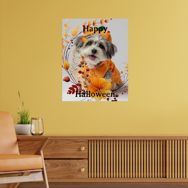 Póster Feliz Halloween, arf...arf (Salón 2)