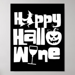 Póster Feliz Halloween Funny Noche Bruja