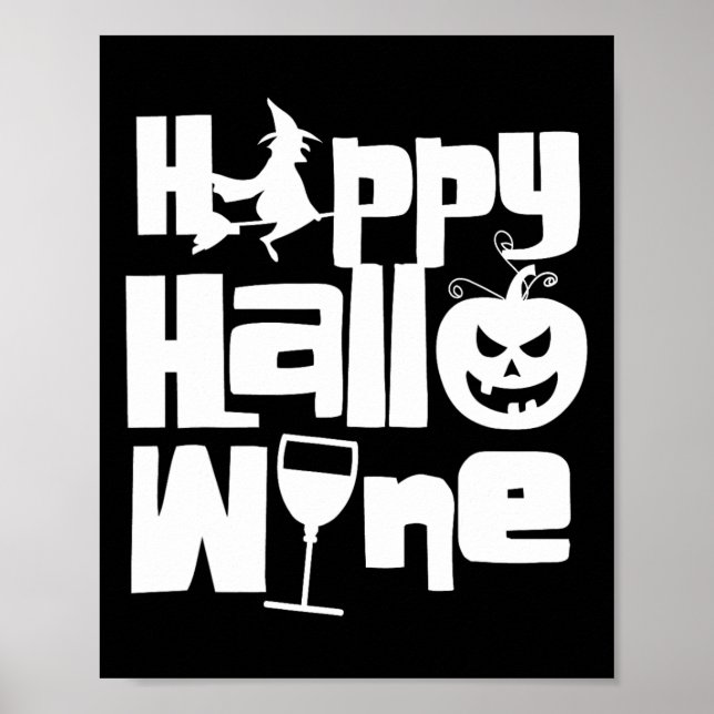 Póster Feliz Halloween Funny Noche Bruja (Frente)