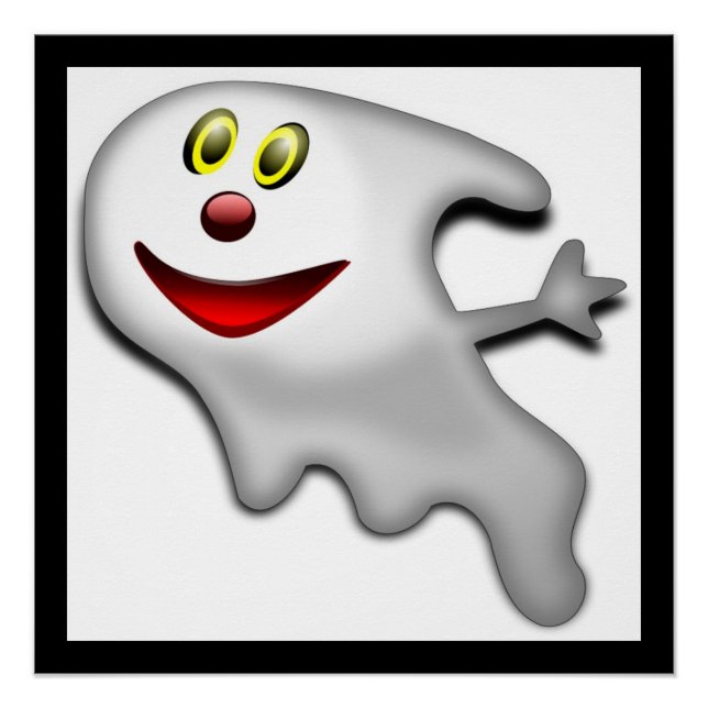 PÓSTER FELIZ HALLOWEEN GHOST (Anverso)