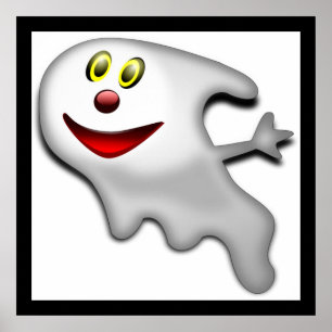 PÓSTER FELIZ HALLOWEEN GHOST