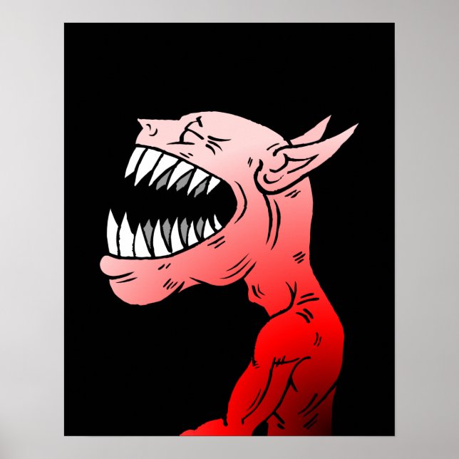 Póster Feliz Halloween Ghoul (Frente)