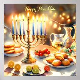 Póster Feliz Hanukkah