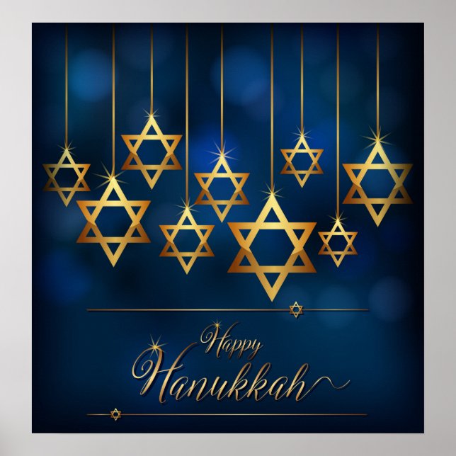 Póster Feliz Hanukkah (Frente)