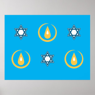 Póster Feliz Hanukkah