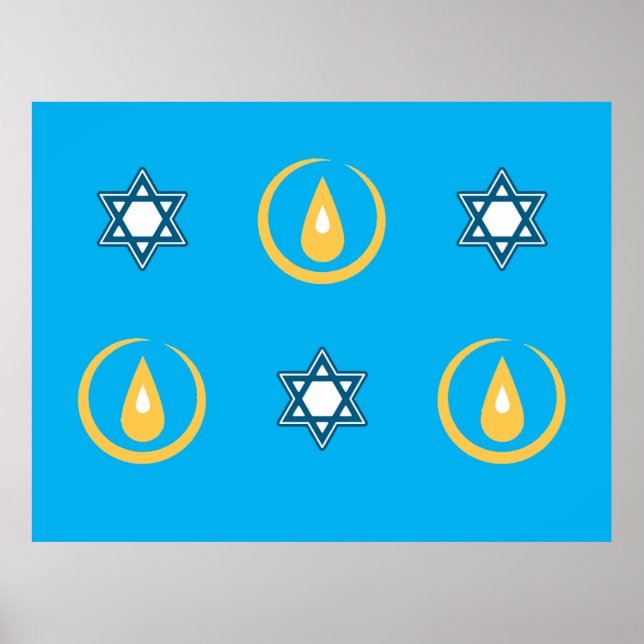 Póster Feliz Hanukkah (Frente)