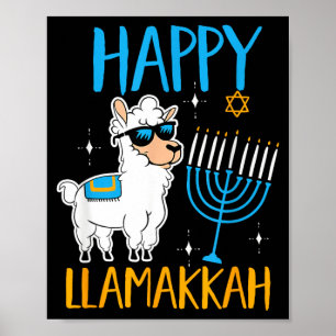 Póster Feliz Hanukkah Navidad judía Hanukkah judío