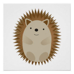Póster Feliz Hedgehog