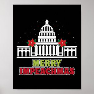 Póster Feliz Impeachmas Anti-trump Demócrata Regalo de Na