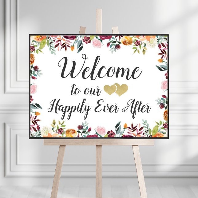 Póster Feliz Inmediatamente Después De Un Rústico Boda Fl (Subido por el creador)