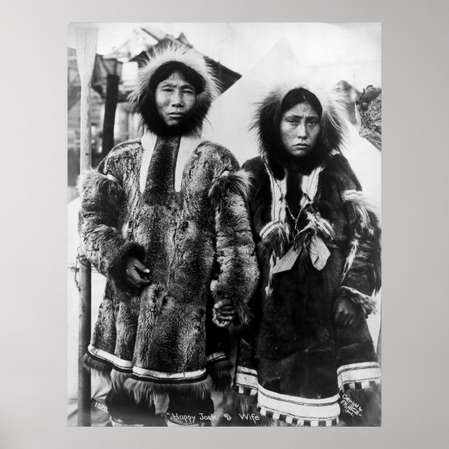 Póster Feliz Jack y esposa: 1904 (Frente)