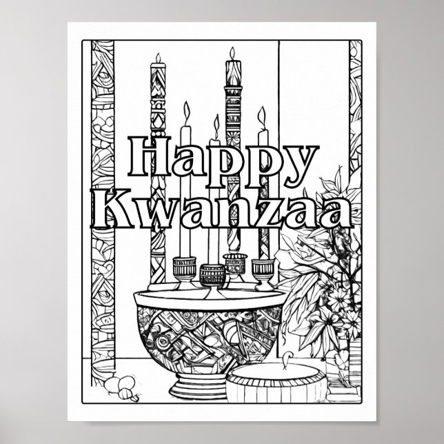 Póster Feliz Kwanzaa (Frente)