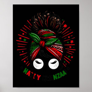Póster Feliz Kwanzaa Siete Principios De Kwanzaa Messy Bu