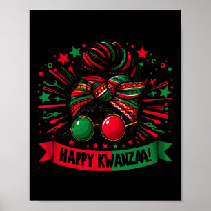 Póster Feliz Kwanzaa Siete Principios De Kwanzaa Messy Bu