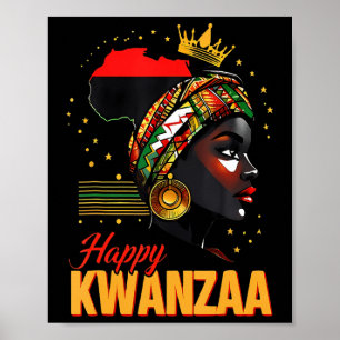 Póster Feliz Kwanzaa Siete Principios De Kwanzaa Women Me