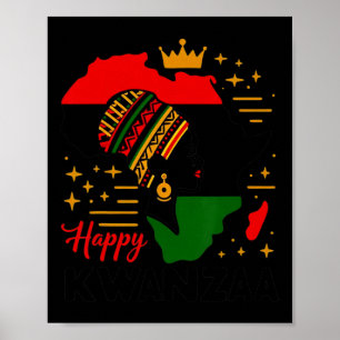 Póster Feliz Kwanzaa Siete Principios De Las Mujeres Kwan