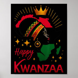 Póster Feliz Kwanzaa Siete Principios De Mujeres Kwanzaa