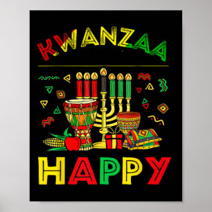 Póster Feliz Kwanzaa Siete Principios De Mujeres Kwanzaa 