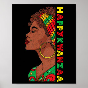 Póster Feliz Kwanzaa Siete Principios De Mujeres Kwanzaa