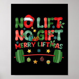Póster Feliz Liftmas Sin Ascensor No Navidad Presenta Gim