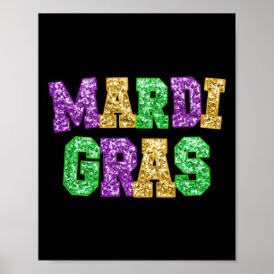 Póster Feliz Mardi Gras Fat Martes Festival de Carnaval P