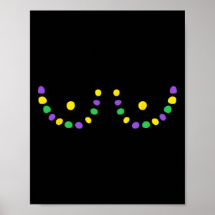 Póster Feliz Mardi Gras Gracioso