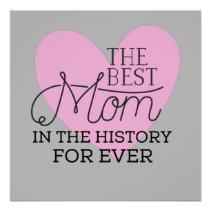 Póster Feliz mejor Día de la Madre con todo amor