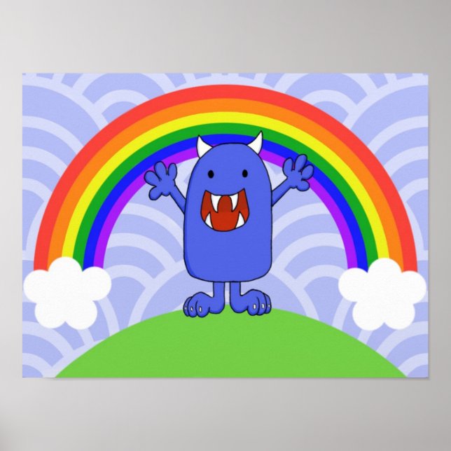 Póster Feliz monstruo (Frente)