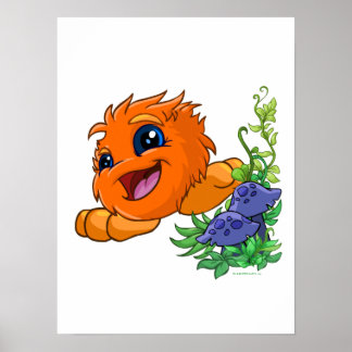 Póster Feliz naranja JubJub en Neopia Central