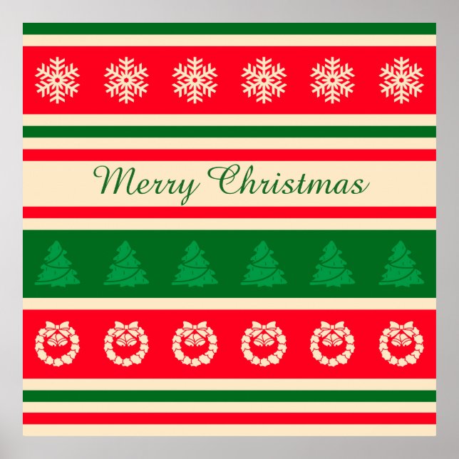 Póster Feliz Navidad (Frente)