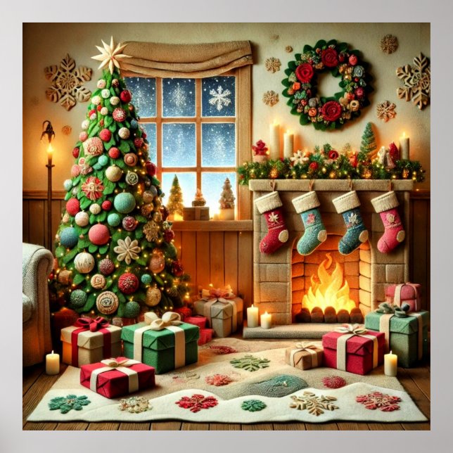 Póster Feliz Navidad (Frente)