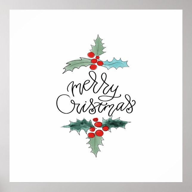 Póster Feliz Navidad (Frente)