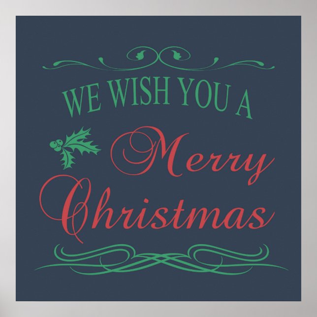Póster Feliz Navidad (Frente)