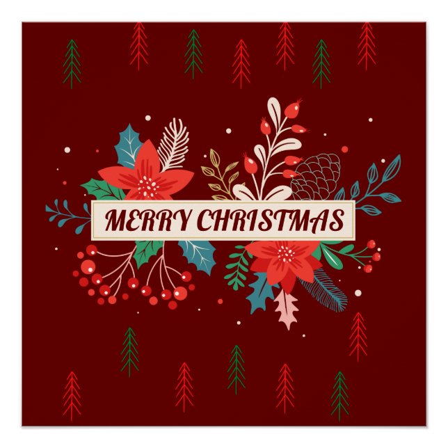 Póster Feliz Navidad (Anverso)