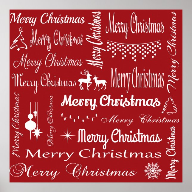 Póster Feliz Navidad (Frente)