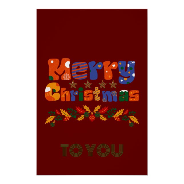 Póster Feliz Navidad (Anverso)