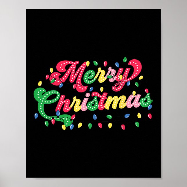 Póster Feliz Navidad 2024 Navidades a juego familiares Li (Frente)