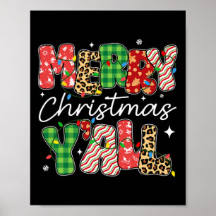 Póster Feliz Navidad 2024 Navidades a juego familiares Li