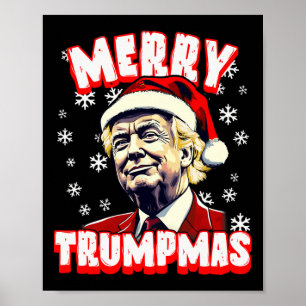 Póster Feliz Navidad a los Navidades de Trump