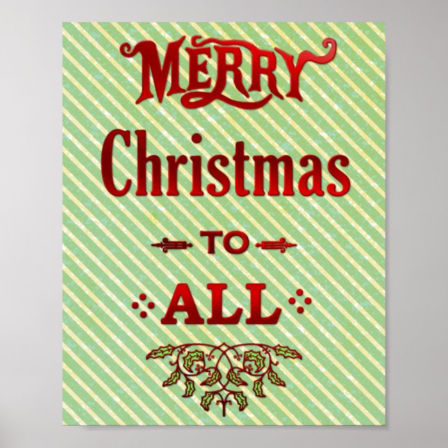 Póster Feliz Navidad a todos (Frente)