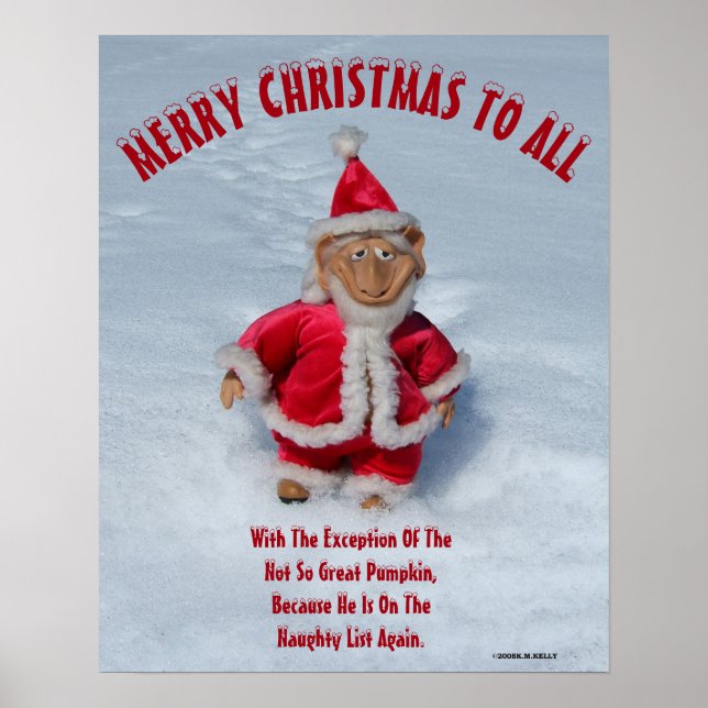 Póster FELIZ NAVIDAD A TODOS, Con una excepción -  (Frente)