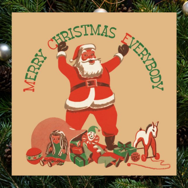 Póster ¡Feliz Navidad a todos! Vintage Santa Claus (Subido por el creador)